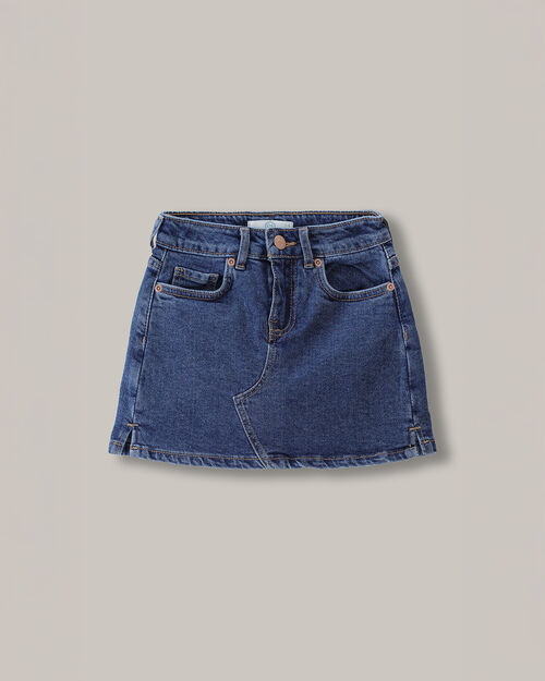 Short Falda De Mezclilla Marino